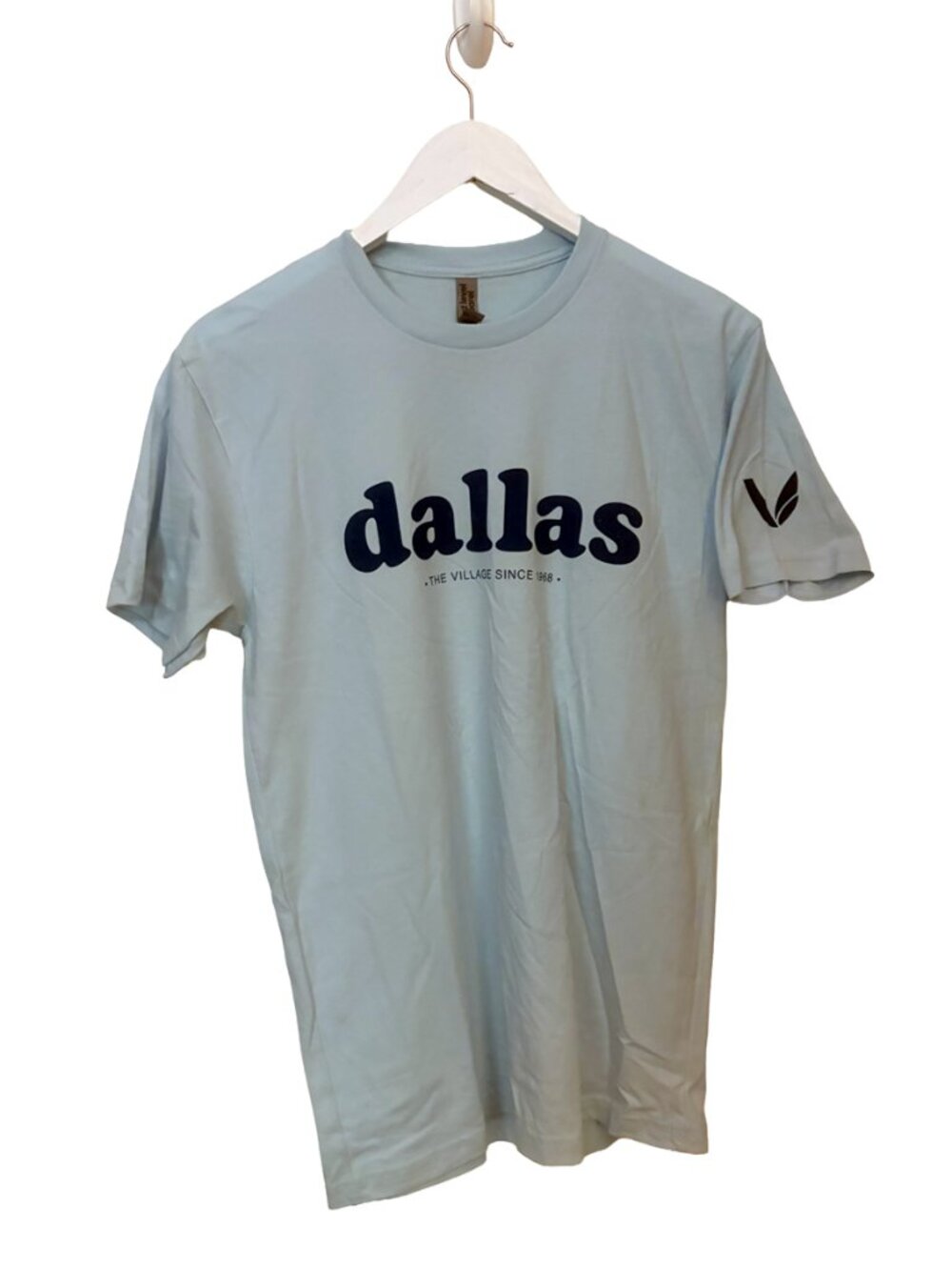 Dallas Graphic T-Shirt The Village Since 1968 White Blue Unisex Casual Tee Small